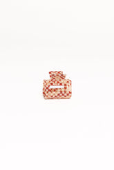 Capri Hair Clip - Tan Check